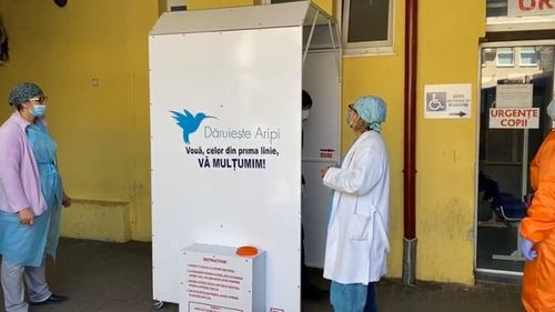 Asociația Dăruiește Aripi a donat șase tuneluri de decontaminare spitalelor din Constanța