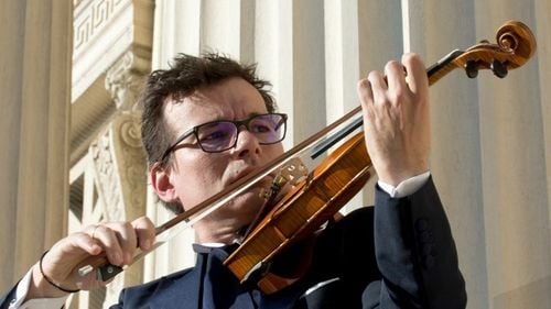 Concert Alexandru Tomescu cu vioara Stradivarius la maratonul vaccinării din București