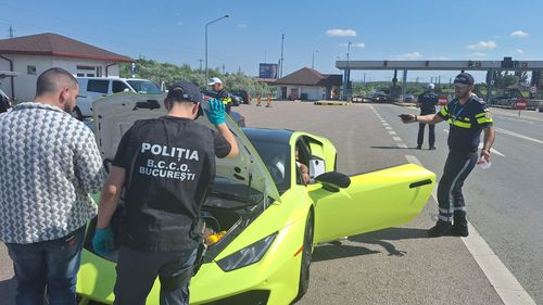 Cozi la intrarea în București, pe autostrada A2