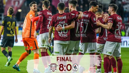 FC Rapid, scorul play-out-ului Ligii I: A învins cu 8-0 Gaz Metan Mediaș