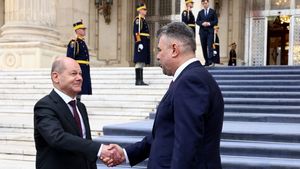 Marcel Ciolacu vorbește despre organizarea unui forum economic româno-german, după întâlnirea cu Olaf Scholz