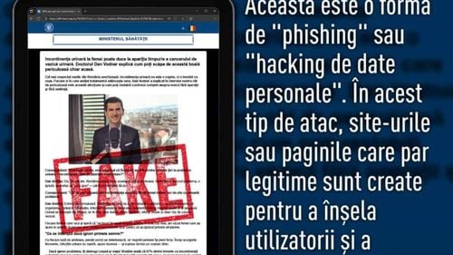 Imaginea președintelui Senatului Universității de Științe Agricole din Cluj, folosită într-o campanie de phishing / El ar vinde un medicament, ”Uricystin” / ”Nu recomand acest produs, nu sunt implicat în nicio campanie de vânzare”