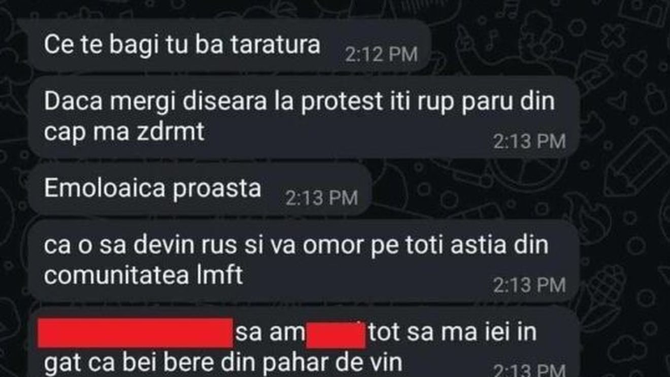FOTO Protestatarii anti-Georgescu și anti-Rusia din Arad, amenințați cu moartea și atacuri homofobe