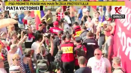 Mai mulți protestatari au avut nevoie de îngrijiri medicale după intervenția jandarmilor cu gaze lacrimogene