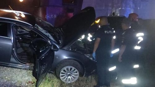 Accident în Galați: Un autoturism a fost lovit de tren / Șoferul a decedat, iar o femeie de 40 de ani a fost rănită