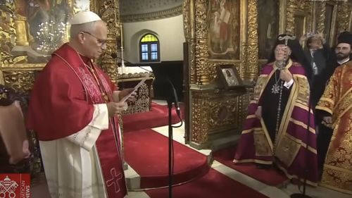 Declarație comună semnată la Istanbul de patriarhul ecumenic Bartolomeu și Papa Leon al XIV-lea / Declarația condamnă folosirea religiei și a numelui lui Dumnezeu pentru a justifica violența