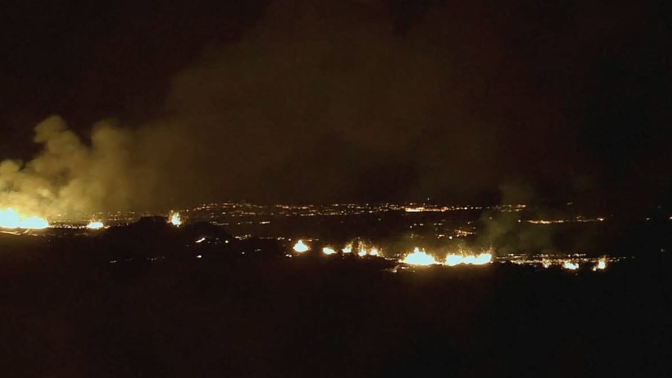 Erupție vulcanică în Islanda, în zona Grindavík