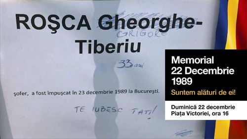Scrisoarea emoționantă a fiicei unui român ucis în 23 decembrie 1989, după ce regimul Iliescu a preluat puterea: ”Te iubesc, tati”