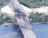 Podul Ciongar, care leagă Crimeea de regiunea Herson, avariat în urma unui atac ucrainean