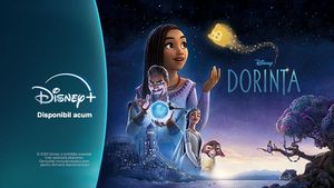 Poate dorința puternică și magică a tinerei Asha să schimbe lumea din jurul său? Filmul de animație Dorința este disponibil acum pe Disney+. Vizionează alături de familie! (P)