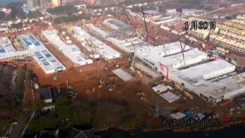 VIDEO Cele 10 zile în care a fost construit spitalul pentru pacienții cu coronavirus din China. Clădirea va fi deschisă luni