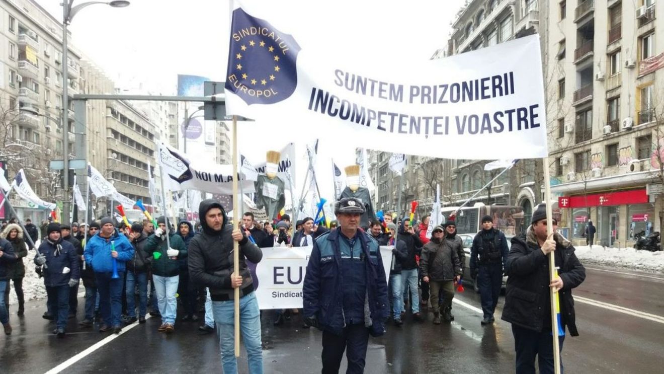 Sindicaliştii din sistemul de apărare, ordine publică şi securitate naţională organizează un protest în Capitală, pe 17 ianuarie
