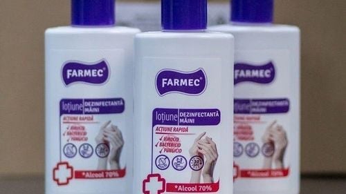 Farmec Cluj a început producția de dezinfectanți, după ce a primit avizele de la Institutul Cantacuzino, la o lună de la trimiterea mostrelor