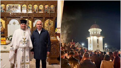 Premierul Ilie Bolojan a participat la Slujba de Înviere la o biserică din Sânmartin, județul Bihor