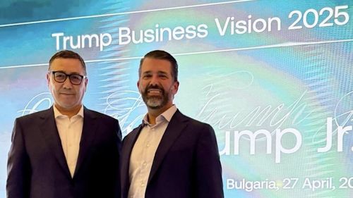 Victor Ponta, poză cu Donald Trump Jr., la Sofia