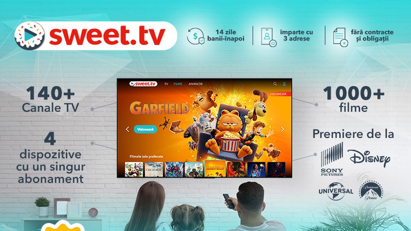 Mai mult streaming cu SWEET.TV: Un abonament pentru trei adrese și de ce trebuie să-l încerci