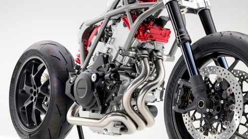 Honda a prezentat noul motor V3 cu compresor electric la EICMA 2024