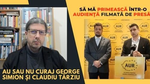VIDEO Remus Cernea se cere în audiență la liderii AUR, George Simion și Claudiu Târziu: Îmi voi face datoria de cetățean să le explic față în față de ce sunt periculoase derapajele acestui partid