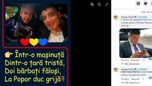După Eugen Teodorovici, George Simion defilează și cu Dan Diaconescu: "Este fratele nostru, al poporului AUR"/ Diaconescu a avut o condamnare cu executare pentru șantaj
