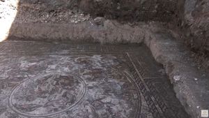 VIDEO Un mozaic vechi de 1600 de ani a fost descoperit în Siria: ”Unul din cele mai rare și complete din țară”, spune directorul săpăturilor arheologice