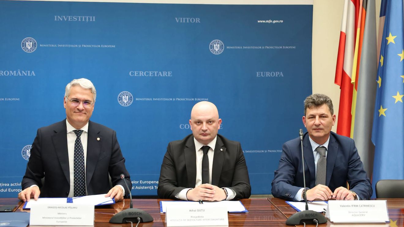 Ministrul Pîslaru anunță un contract de peste 1 miliard de lei pentru modernizarea şi extinderea serviciilor de apă şi canalizare în judeţul Tulcea