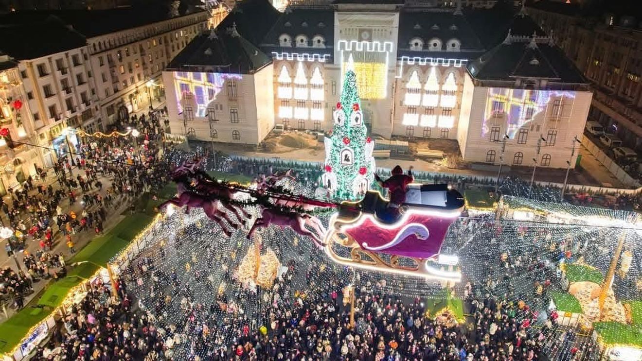 Primăria Craiova anunță că peste 2 milioane de vizitatori au venit la Târgul de Crăciun / Administrația susține că a fost cel mai întins târg de Crăciun din Europa – 280.000 mp