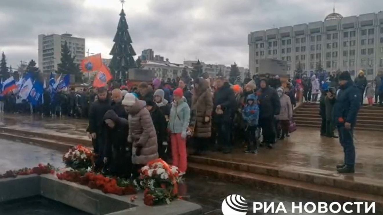VIDEO Doliu în Rusia, după moartea a zeci de soldați uciși în Ucraina, în noaptea de Anul Nou
