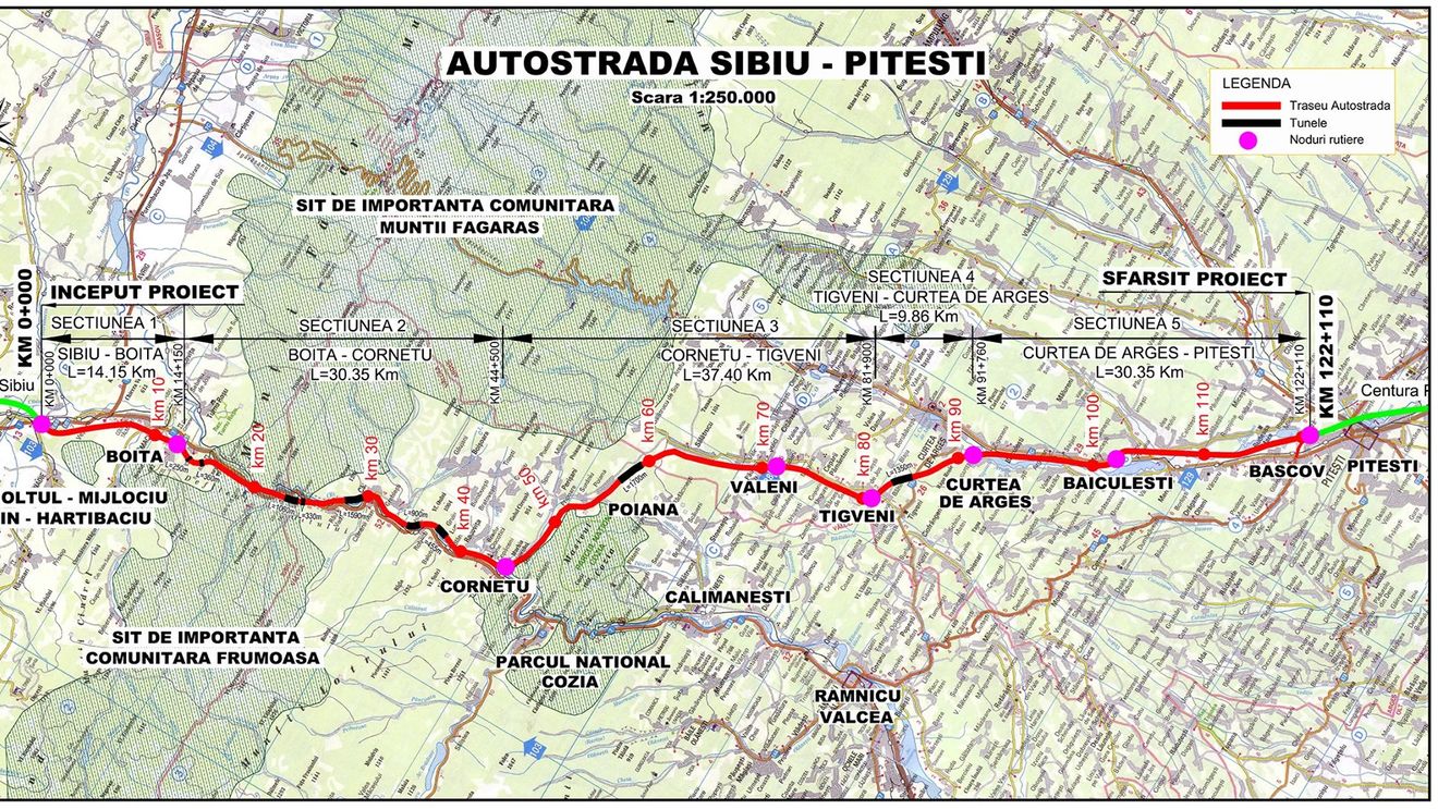 CNAIR: Porr Construct, desemnată câştigătoare pentru proiectarea şi execuţia secţiunii 4 a Autostrăzii Sibiu-Piteşti, în lungime de 9,8 kilometri. Valoarea contractului este de 1,6 miliarde de lei fără TVA