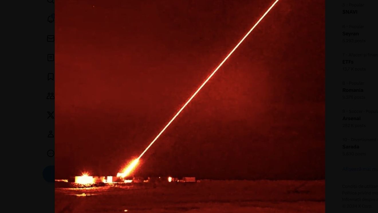Test reuşit pentru "DragonFire", prima armă cu laser a Marii Britanii