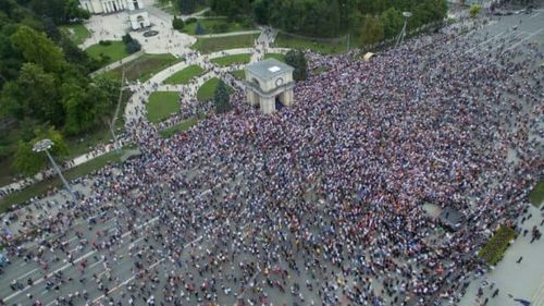 Chișinău: Protest masiv împotriva oligarhului Vlad Plahotniuc