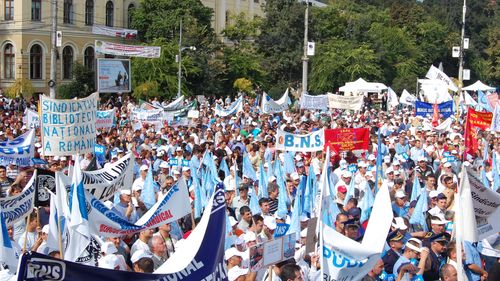 Sindicaliştii BNS, protest programat joi în fața Ministerului Finanţelor. Sunt aşteptaţi cel puţin 1.500 de protestatari 
