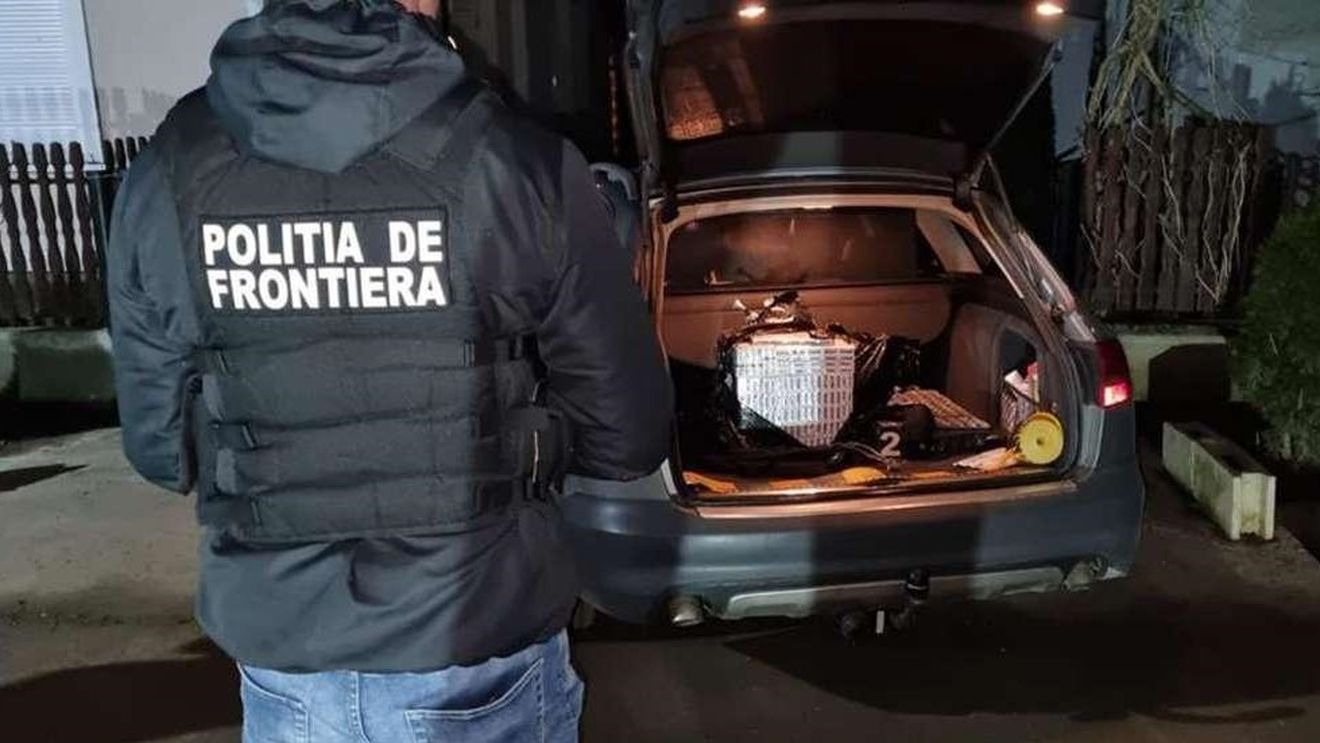 VIDEO Trafic de țigări cu drona / Polițiștii de frontieră au confiscat aproximativ 500 de pachete