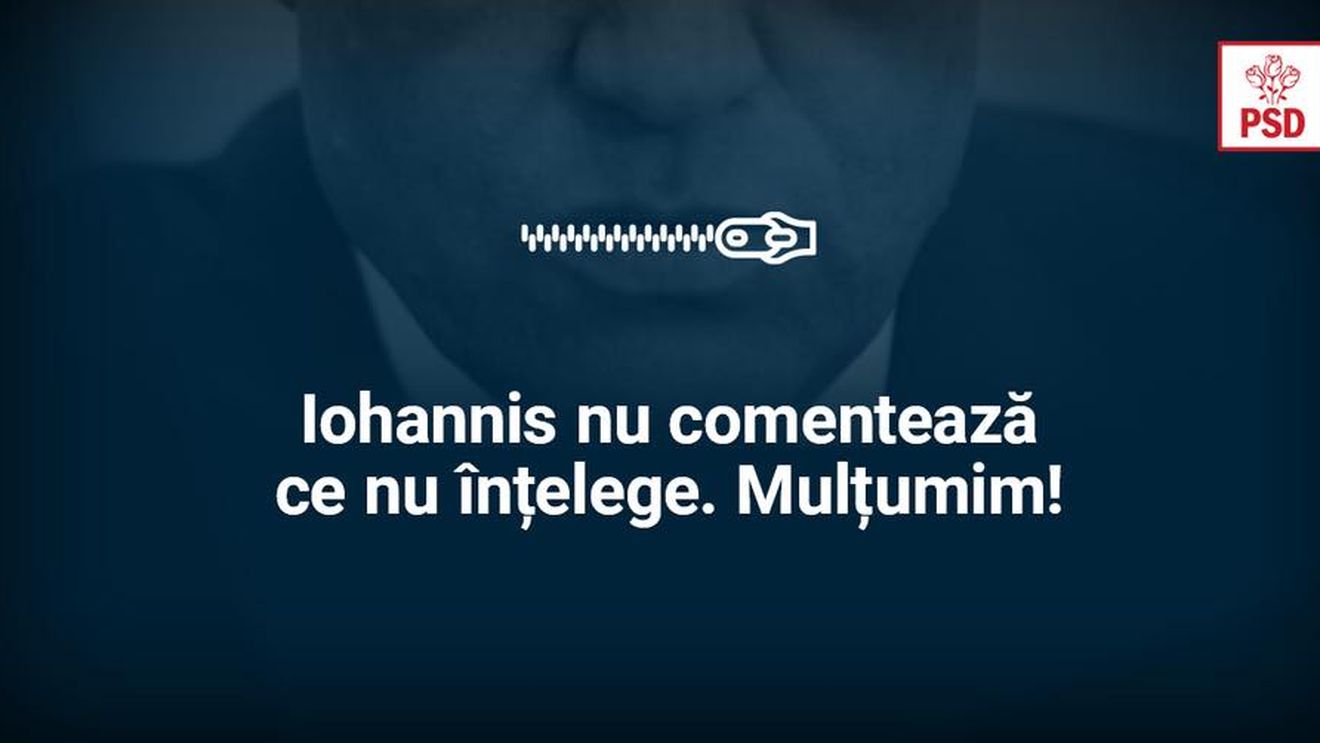PSD, mesaj ironic la adresa președintelui pe tema bugetului: Iohannis nu comentează ce nu înţelege. Mulţumim!