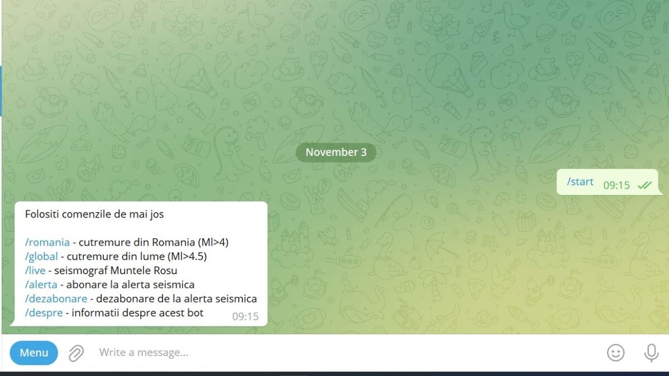 Institutul pentru Fizica Pământului informează cetățenii ÎNAINTE de producerea unui cutremur, prin intermediul unui canal de Telegram