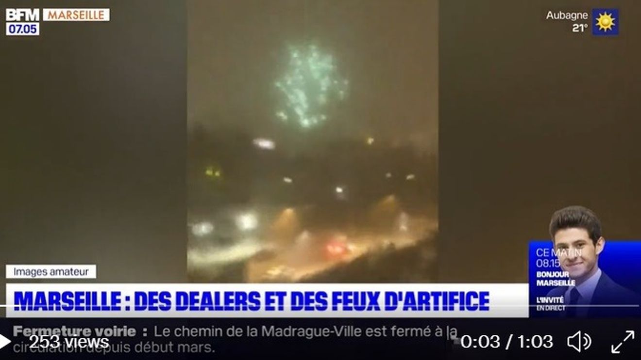 În Marsilia, traficanții de droguri sărbătoresc cu focuri de artificii vânzările bune sau moartea concurenților