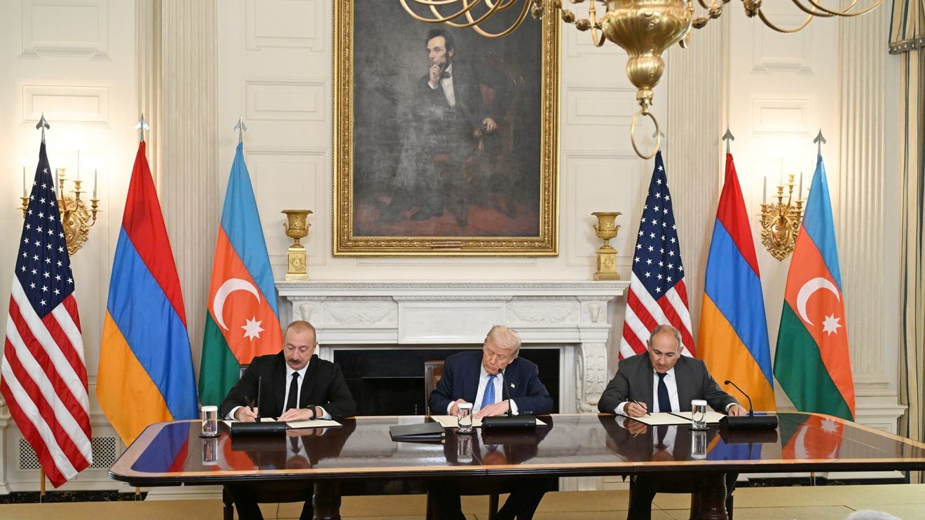 VIDEO Cum a decurs semnarea acordului de pace, mediat de Trump, între Azerbaidjan și Armenia