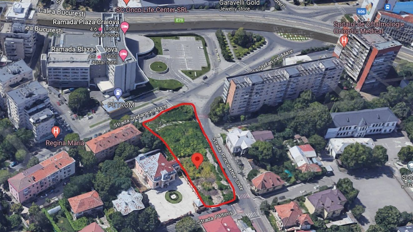 Certificat de Urbanism eliberat de Primăria Craiova pentru un bloc de 27 de etaje în centrul orașului / Proiectul datează din 2008, iar specialiștii l-au criticat din cauza înălțimii foarte mari / Imobilul ar urma să fie construit pe un teren de 2.500 mp