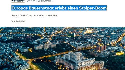 România, portret de țară realizat de o influentă publicație germană / Cele două mari probleme cu care se va confrunta guvernul Orban