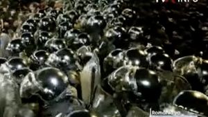 Protestele din Georgia: 66 de arestări, 50 de polițiști răniți