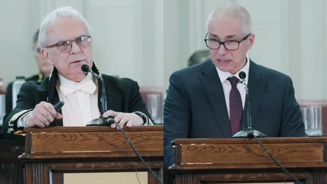 „Un pic de decență ar fi fost mai potrivită” – avertizează Marius Andruh, după ce singurul ministru acuzat de plagiat a ținut un discurs la aniversarea Academiei Române