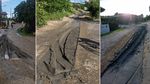 Șoferii ”sabotează” PNRR într-o comună din Ploiești / Intră constant cu mașinile în betonul proaspăt turnat pe stradă / Primar: ”Suntem presați de Ministerul Mediului să terminăm lucrările de canalizare, finanțate prin PNRR, din fonduri europene, până la sfârșitul acestei luni”