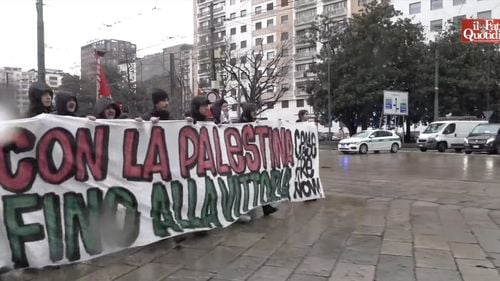 Manifestație Pro Palestina la Milano / Peste 20.000 de oameni s-au adunat din toată Italia