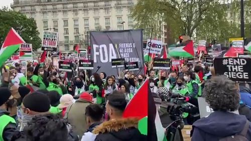Manifestaţie propalestiniană, cu mii de participanţi la Londra