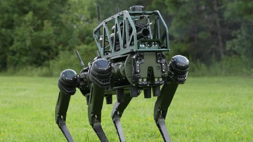 Roboți-câini de luptă care operează autonom ca o „haită de lupi”, testați în China