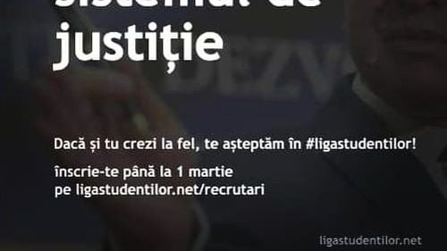 Campanie de recrutare inedită, lansată de Liga Studenților din Iași: Tudorel Toader distruge sistemul de justiție. Dacă și tu crezi la fel, te așteptăm în liga studenților