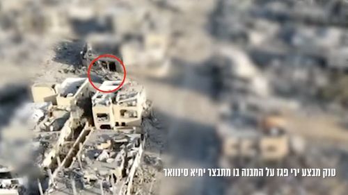 VIDEO Momentul în care un tanc a tras obuzul care l-a ucis pe Sinwar