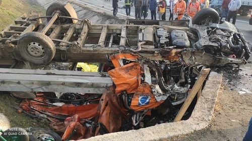 UPDATE Accident grav în Giurgiu: Două persoană au murit și alte opt sunt rănite/ A fost activat planul roșu de intervenție