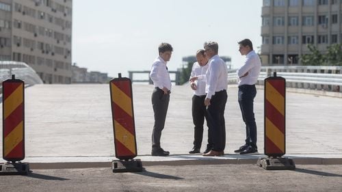 Nicuşor Dan: La începutul toamnei se va circula pe Pasajul Doamna Ghica / ”Suntem în grafic, aşa cum puteţi să vedeţi s-a turnat betonul”