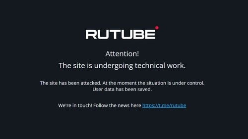 Versiunea rusească a YouTube, scoasă din funcțiune de atacuri cibernetice masive / Echipa RuTube neagă că a pierdut codul sursă al site-ului
