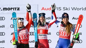 VIDEO Cornelia Huetter a câştigat slalomul super-uriaş de la St Moritz din cadrul Cupei Mondiale de schi alpin / Lindsey Vonn, locul 14 la revenire